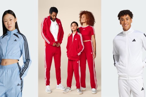 De trainingspakken van Adidas