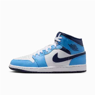 Air Jordan 1 Mid Herenschoenen - Blauw