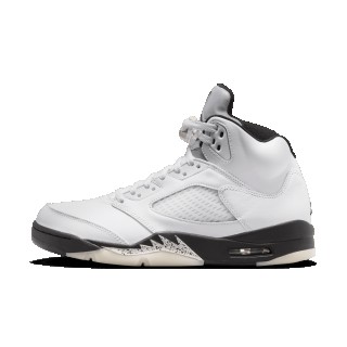 Air Jordan 5 Retro 'White and Black' herenschoenen - Wit