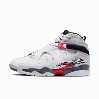 Air Jordan 8 Retro 'White and True Red' schoenen voor heren - Wit