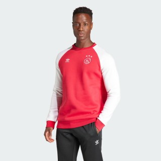 Adidas Ajax Amsterdam Essentials Trefoil Crew Sweatshirt