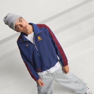 Adidas AS Roma Terrace Icons Jack met halflange rits