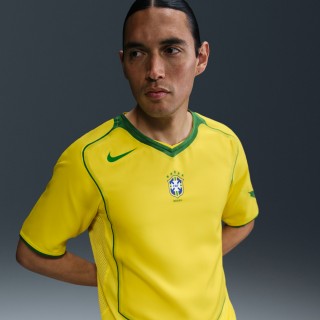 Brazilië 2004 Total 90 Reissue Nike replicavoetbalshirt voor heren - Geel