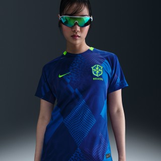 Brazilië 2025 Stadium Uit (vrouwenelftal) Nike Dri-FIT replicavoetbalshirt voor dames - Blauw