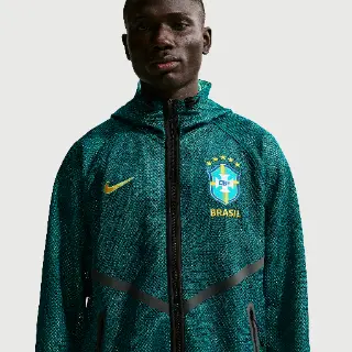Brazilië Nike Dri-FIT Anthem-voetbaljack voor heren - Groen