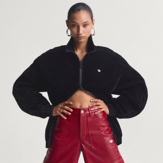 Adidas Brushed Twill Oversized Firebird Sportjack