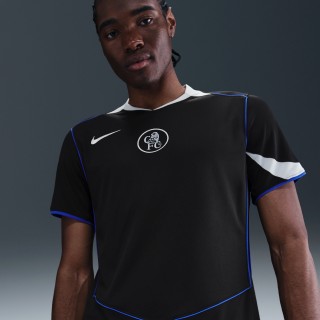 Chelsea FC 2025/26 Stadium Derde Nike Total 90 replicavoetbalshirt met Dri-FIT voor heren - Zwart
