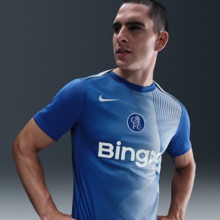 Chelsea FC Academy Pro Derde Nike Total 90 Dri-FIT warming-uptop voor heren - Blauw