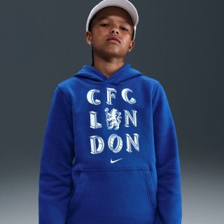 Chelsea FC Club Nike voetbalhoodie voor jongens - Blauw