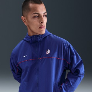 Chelsea FC Club Nike voetbaljack met capuchon voor heren - Blauw