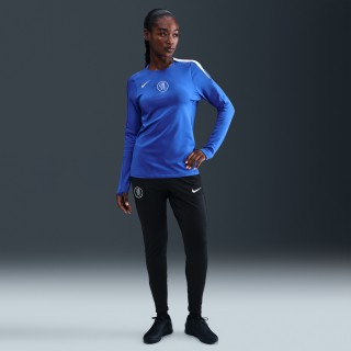 Chelsea FC Strike Derde Nike Total 90 knit voetbalbroek met Dri-FIT voor dames - Zwart