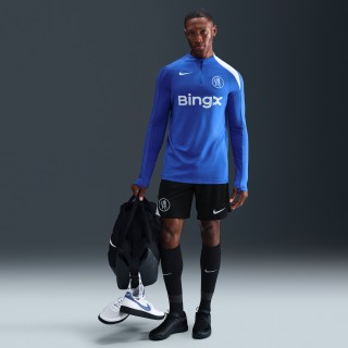 Chelsea FC Strike Derde Nike Total 90 knit voetbalshorts met Dri-FIT voor heren - Zwart