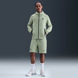 Chelsea FC Tech Nike voetbalshorts van fleece voor heren - Groen