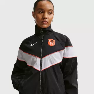 Chelsea FC Windrunner Nike geweven voetbaljack met uv-bescherming en rits over de hele lengte voor dames - Blauw