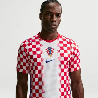 Croatia Nike Dri-FIT replicavoetbalshirt voor heren - Wit