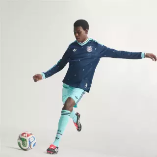 Adidas Duitsland 26 Authentiek Uitshirt met Lange Mouwen