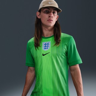 Engeland 2025/26 Stadium Goalkeeper Nike Dri-FIT replicavoetbalshirt met korte mouwen voor heren - Groen