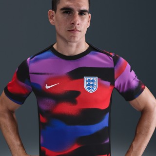Engeland Academy Pro Nike Dri-FIT warming-up voetbalshirt met korte mouwen voor heren - Blauw