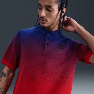 Engeland Club Nike knit voetbalpolo voor heren - Blauw