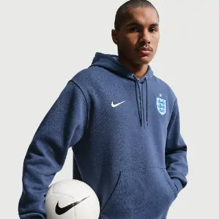 Engeland Club Nike voetbalhoodie voor heren - Blauw