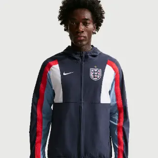 Engeland Energy Nike Dri-FIT geweven voetbaljack voor heren - Blauw