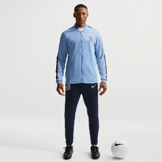 Engeland Strike Nike Dri-FIT knit voetbaltrainingspak voor heren - Blauw