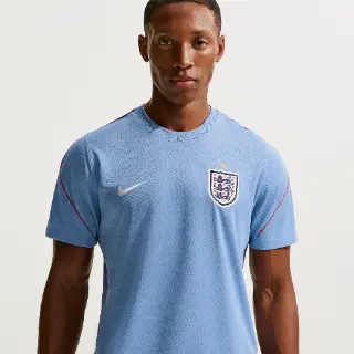 Engeland Strike Nike Dri-FIT voetbaltop met korte mouwen voor heren - Blauw