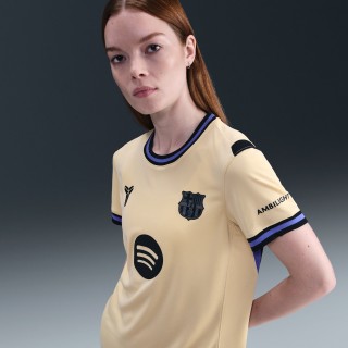 FC Barcelona 2025/26 Stadium Uit Kobe replicavoetbalshirt met Dri-FIT voor dames - Bruin