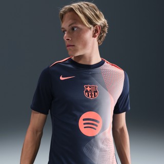 FC Barcelona Academy Pro Derde Nike Dri-FIT warming-uptop voor heren - Blauw