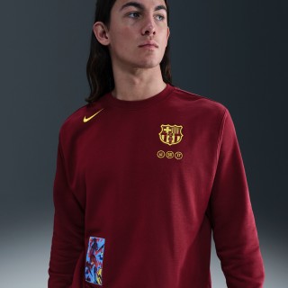 FC Barcelona Club Fourth Nike voetbalsweatshirt met ronde hals voor heren - Rood