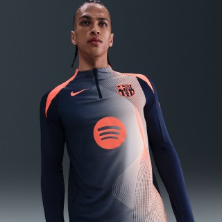 FC Barcelona Strike Derde Nike Total 90 Dri-FIT voetbalwarming-uptop voor heren - Blauw