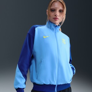 FC Barcelona Strike Fourth Nike Dri-FIT Anthem voetbaljack voor dames - Blauw