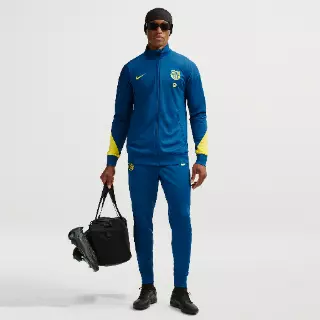 FC Barcelona Strike Fourth Nike voetbaltrainingspak met Dri-FIT voor heren - Blauw