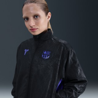 FC Barcelona Uit Kobe voetbaltrainingsjack met graphic voor dames - Zwart