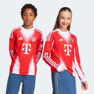 Adidas FC Bayern München 25/26 Thuisshirt met Lange Mouwen Kids