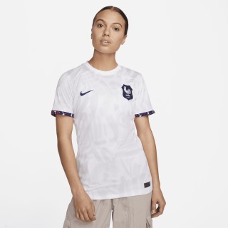 FFF 2023 Stadium Uit Nike voetbalshirt met Dri-FIT voor dames - Wit