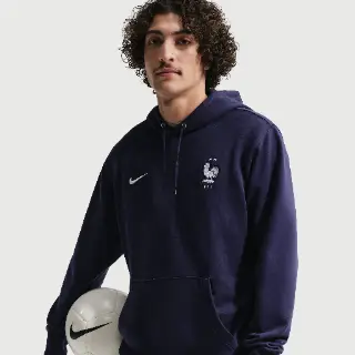 FFF Club Nike voetbalhoodie van sweatstof voor heren - Blauw