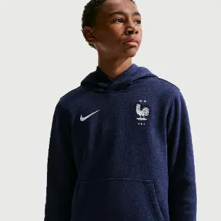 FFF Club Nike voetbalhoodie voor jongens - Blauw