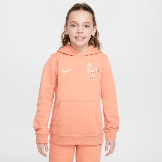 FFF Club Nike voetbalhoodie voor kids - Oranje