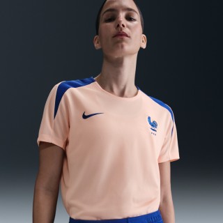 FFF Strike Nike Dri-FIT voetbaltop met korte mouwen voor dames - Roze