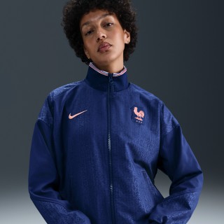 FFF Strike Nike Dri-FIT voetbalvolksliedjack voor dames - Blauw