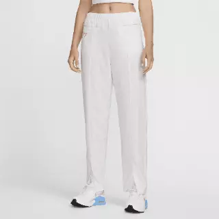 FFF Tech Pack Nike Dri-FIT geweven voetbalbroek met hoge taille voor dames - Wit