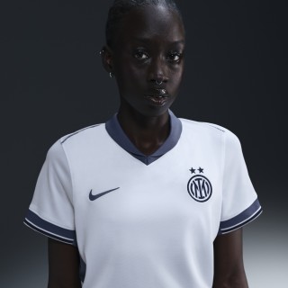 Inter Milan 2024/25 Stadium Uit Nike Dri-FIT replicavoetbalshirt voor dames - Wit