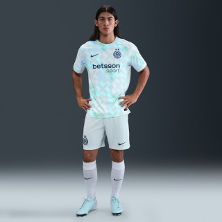 Inter Milan 2025/26 Stadium Uit Nike Dri-FIT replicavoetbalshorts voor heren - Blauw