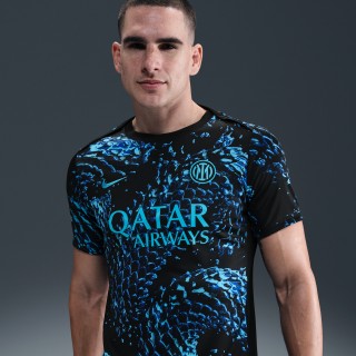 Inter Milan Academy Pro Nike Dri-FIT warming-up voetbalshirt met korte mouwen voor heren - Blauw