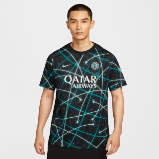 Inter Milan Academy Pro Nike Dri-FIT warming-up voetbalshirt met korte mouwen voor heren - Zwart