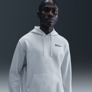 Inter Milan Club Nike voetbalhoodie voor heren - Grijs