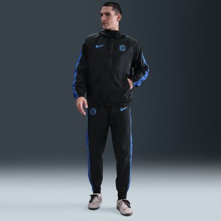 Inter Milan Sport Essentials Nike geweven voetbaltrainingspak met capuchon voor heren - Zwart