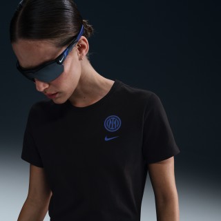 Inter Milan Supporter Nike voetbalshirt voor dames - Zwart