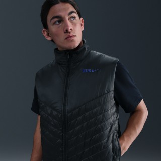 Inter Milan Windrunner Nike Therma-FIT middelzware voetbalbodywarmer voor heren - Zwart